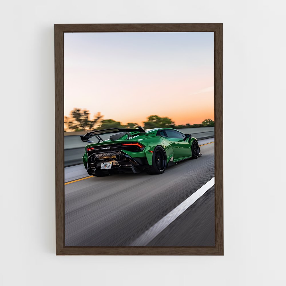 Poster Huracan sur Route – affiche Lamborghini (vue 5)